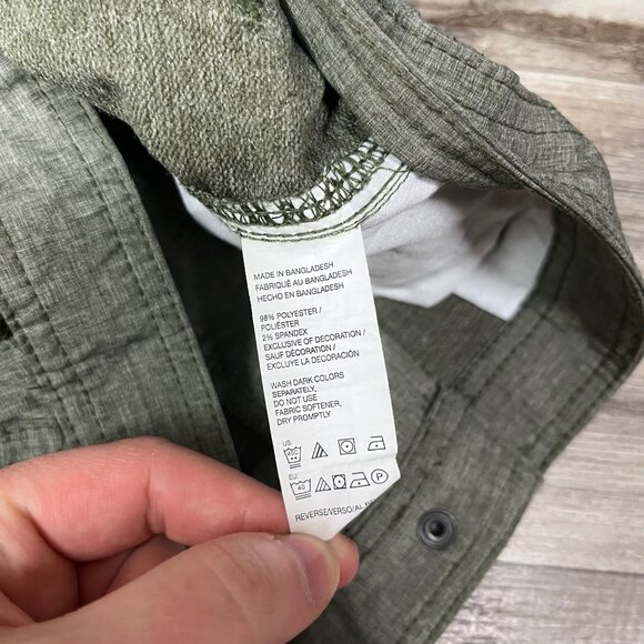 G.H. Bass & Co Explorer Mid Rise Pocket Chino Shorts Sage Grey Men’s Size 30 - Picture 10 of 10